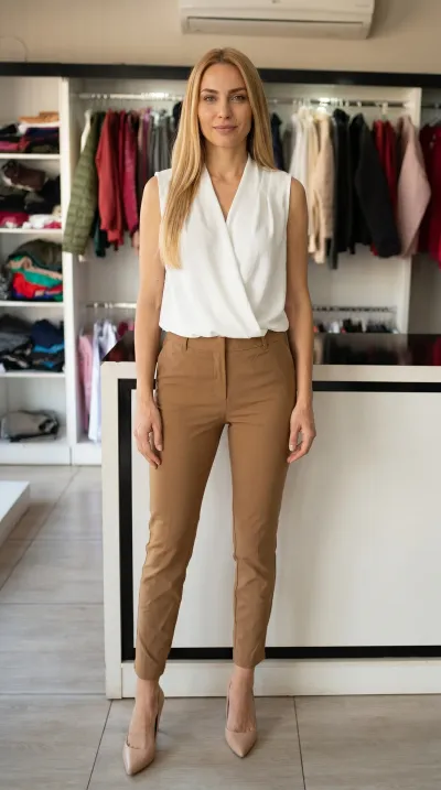 Blusa Transpassada Branco Óptico