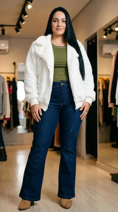 Casaco Pelo Off-white